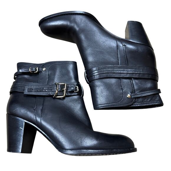 Christian Dior Equestre Boots Black Soft Leather Ankle Booties Womens 40/9.5 - Picture 1 of 8